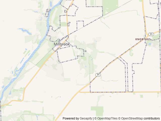 Map of Sun Retreats Millbrook location at Millbrook, IL, United States