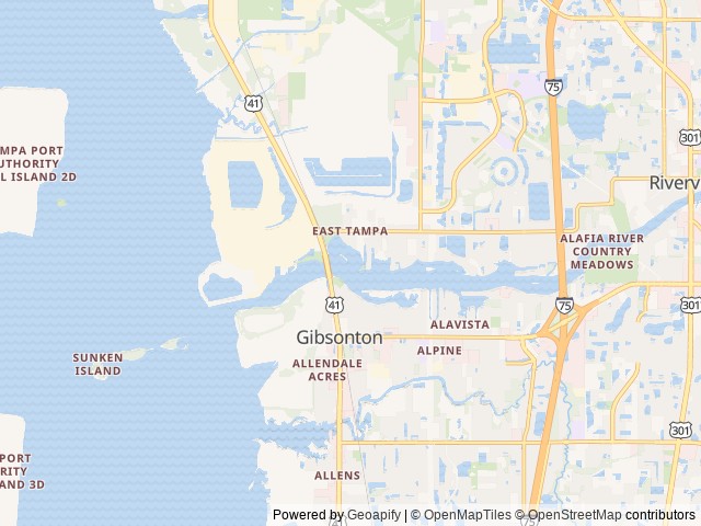 Map for 2023 Forest River RV IBEX 19QBH near Riverview, FL