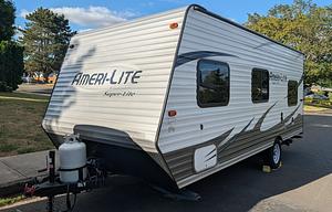 Tow-Friendly, Lightweight trailer with bunks!