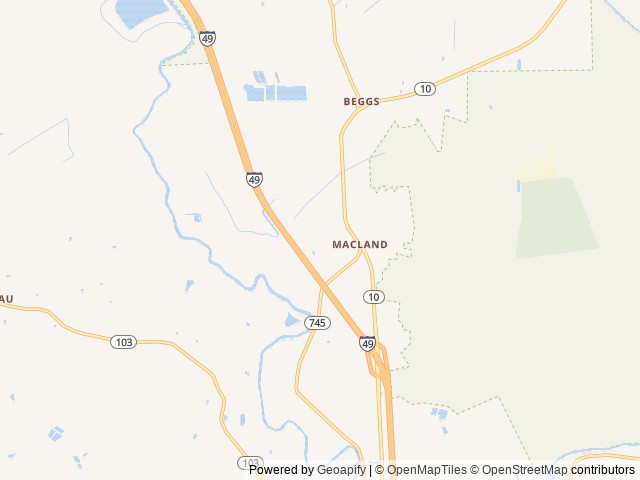 Map of Stelly’s Campground location at Washington, LA, United States