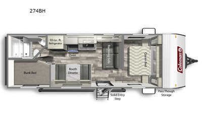 2022 Dutchmen RV Coleman Lantern LT Series 274BH