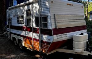 *Burning Man* Trailer setup on playa ready