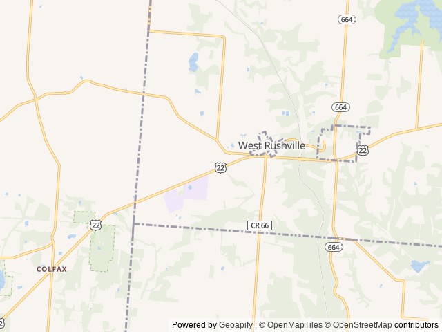 Map for 268FKBS - Blue Peaks Rendezvous - Luxury Camping near Rushville, OH