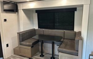 Cute little Murphy bed and bunk house