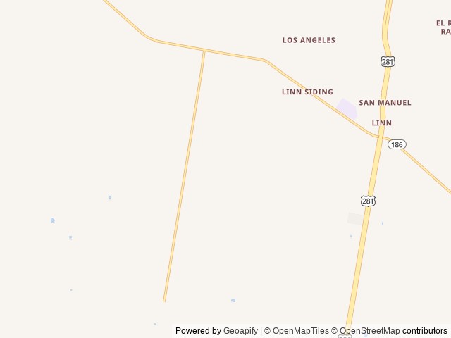 Map of Lazy Palms Ranch location at Edinburg, TX, United States