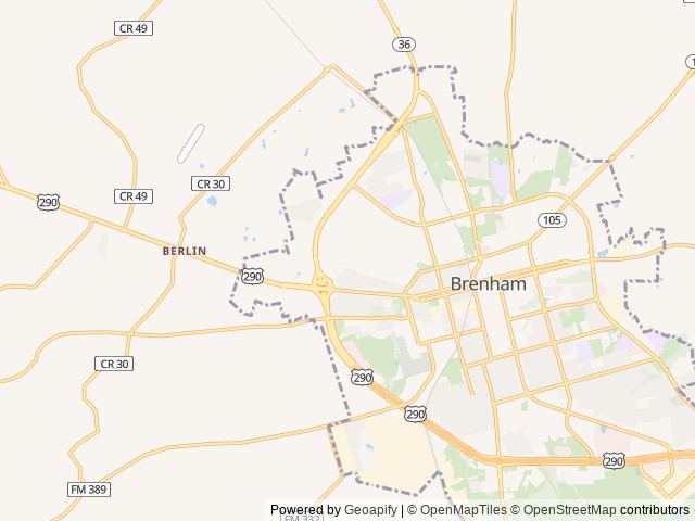 Map for Cozy Furnished Bunkhouse- No Stress- Delivery Only near Brenham, TX