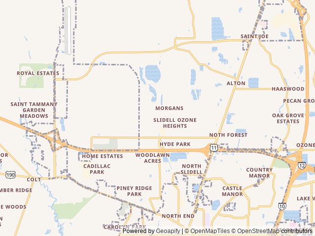 Map for 2006 Jayco Jay Flight G2 28RBDL near Slidell, LA