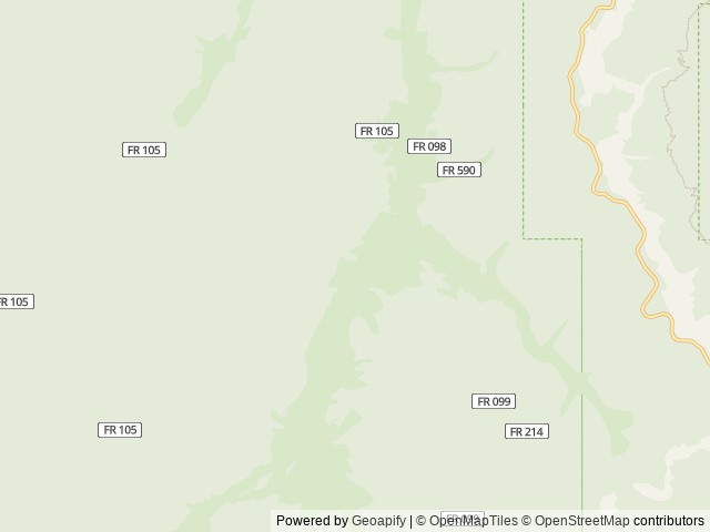Map of Podunk Guard Station location at Panguitch, UT, United States