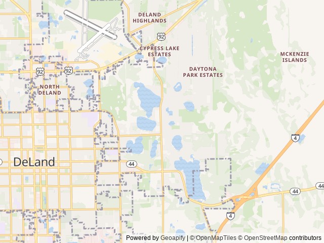 Map for 2023 Forest River RV Salem 31KQBTS near DeLand, FL