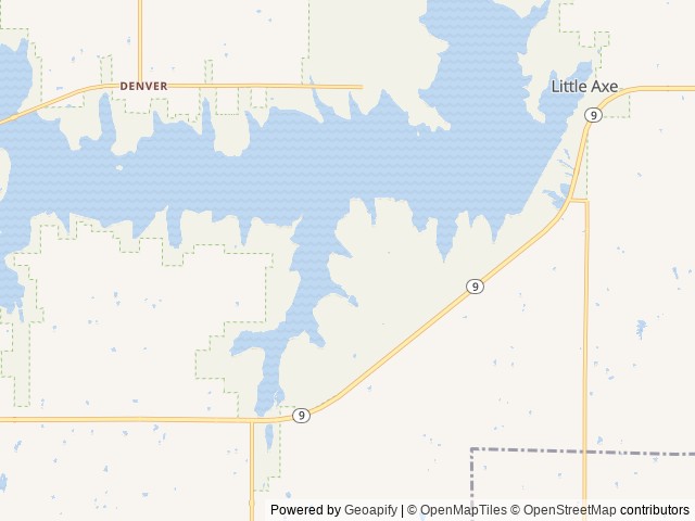 Map of Turkey Pass Campground location at Norman, OK, United States