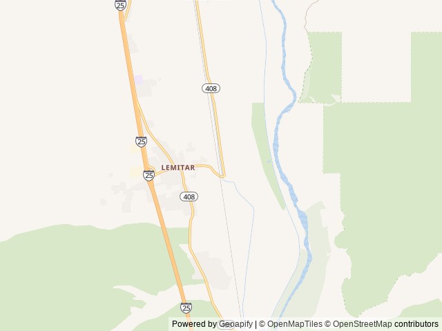 Map of A&D Gone Nuts RV Park location at Lemitar, NM, United States