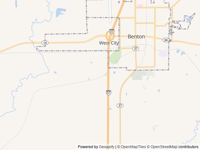 Map of Lakehouse Resort and Event Center location at Benton, IL, United States