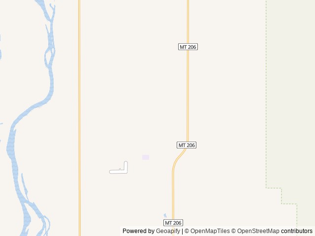 Map of ROAM Beyond location at Columbia Falls, MT, United States