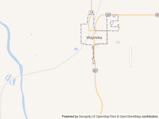 Map of America's Oasis location at Waynoka, OK, United States