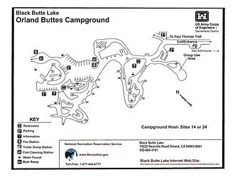 Map of Orland Buttes