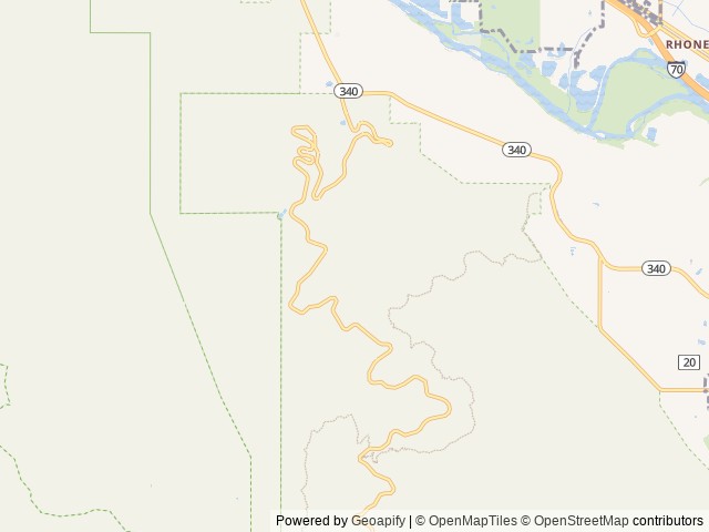 Map of Saddlehorn Campground location at Fruita, CO, United States