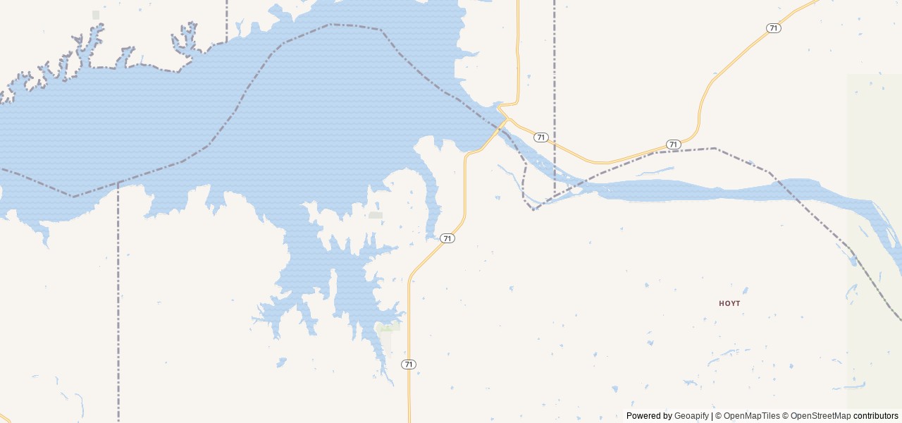 Map of Ladybird Landing location at Stigler, OK, United States