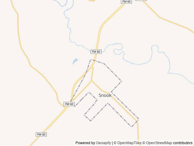 Map of Rolling by the Dozen RV Park location at Somerville, TX, United States
