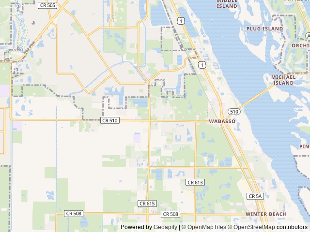 Map for Coastal Charms Class C Cruiser near Vero Beach, FL