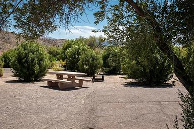Campsite located in a desert setting6