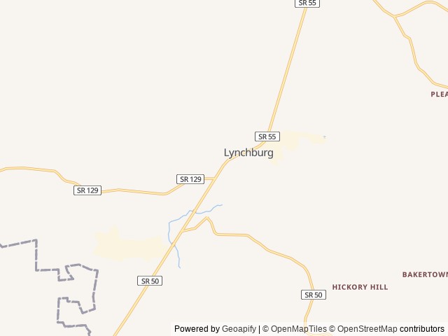Map of Lynchburg Campground at Wiseman Park location at Lynchburg, TN, United States