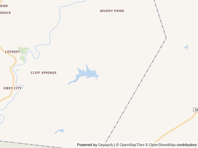 Map of Holpps Pine Ridge Lake Campground location at Monterey, TN, United States