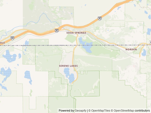 Map for 2018 Forest River Surveyor 24' Bunkhouse near Soda Springs, CA