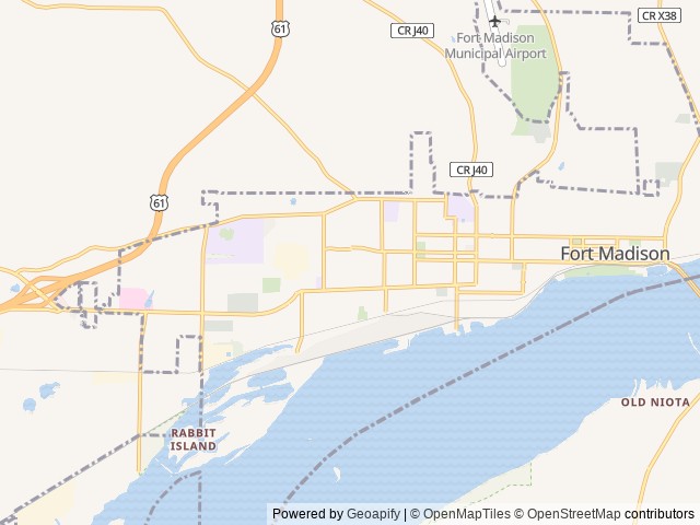 Map for 2019 Keystone RV Springdale Mini 1800BH near Fort Madison, IA