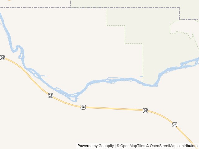 Map of Wolf Flats Recreation Area location at Idaho Falls, ID, United States