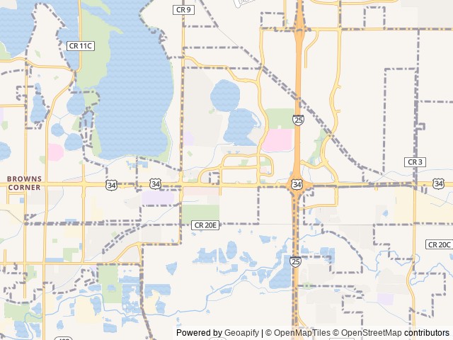 Map of Loveland RV Resort location at Loveland, CO, United States