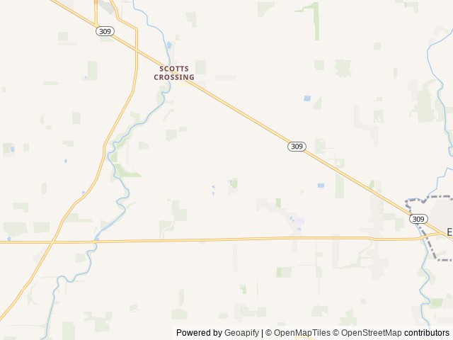 Map for Fun Semi Modern Travel Trailer near Lima, OH