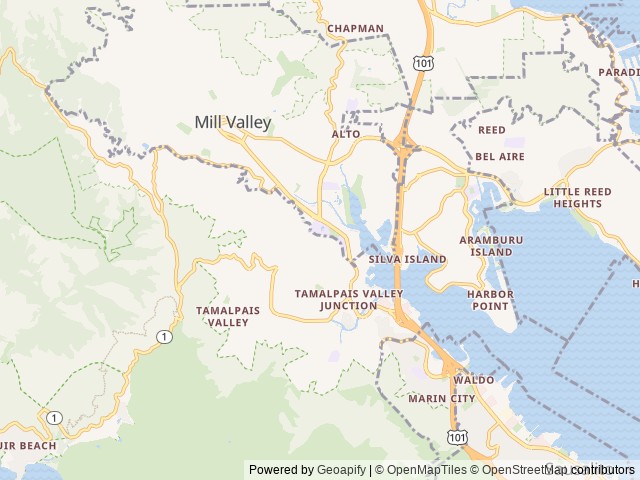 Map for 2019 Jayco Jay Flight SLX Baja 184bs near Mill Valley, CA