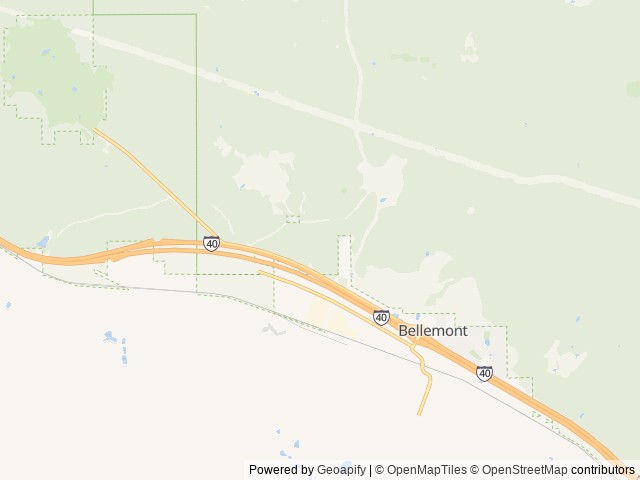 Map of Village Camp Flagstaff location at Bellemont, AZ, United States