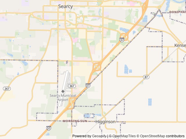 Map of Love's RV Hookup-Searcy AR 557 location at Searcy, AR, United States
