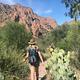 Hiker along Window Trail