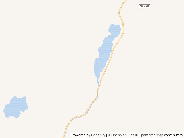 Map of Upper Payette Lake Campground location at McCall, ID, United States