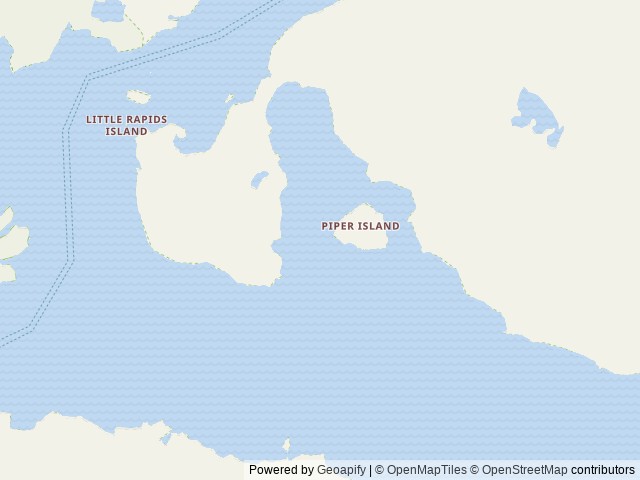 Map of Piper Island Cabin location at Sitka, AK, United States