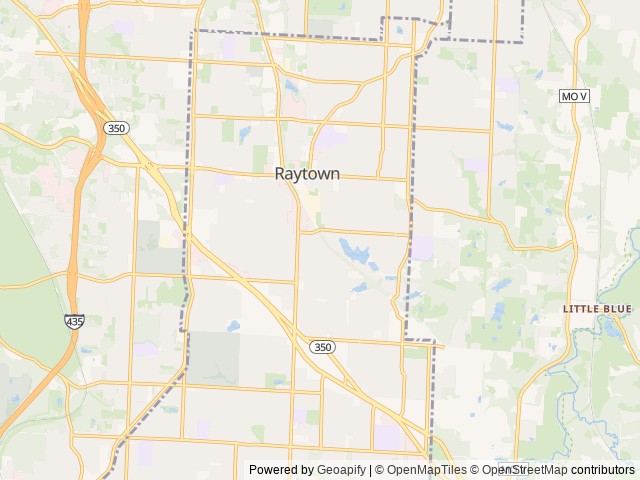 Map for Don’t Pitch a Tent, Rent Our Happy Camper near Raytown, MO