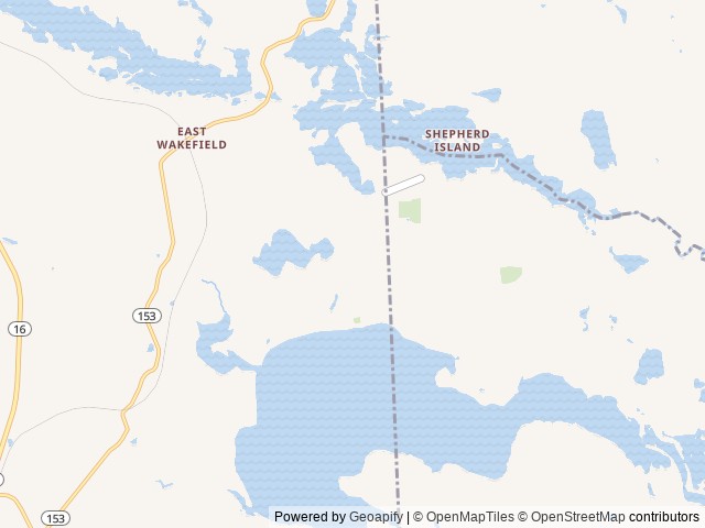 Map of Lake Forest Resort location at Wolfeboro, NH, United States