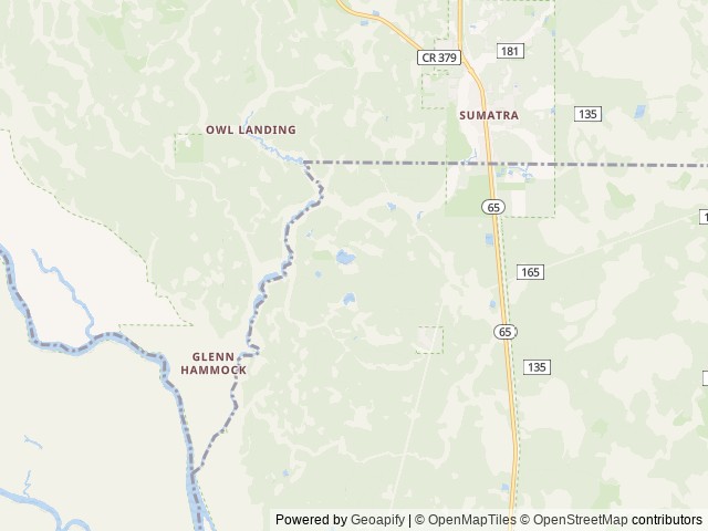 Map of Wright Lake Campground location at Bristol, FL, United States