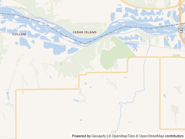 Map of Hidden Hollow Campground location at Plattsmouth, NE, United States