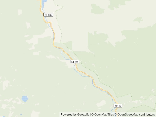 Map of Hard Rock Campground location at Coburg, OR, United States