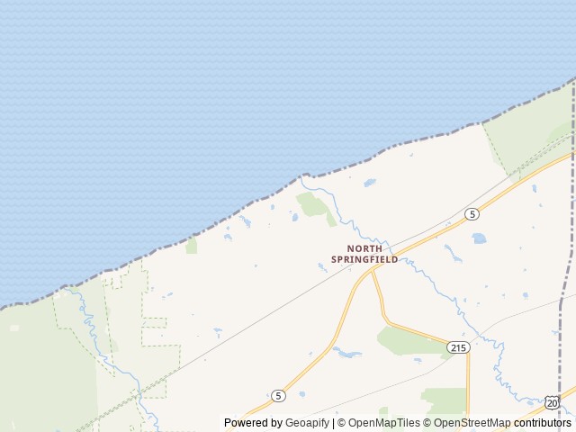 Map of Virginia's Beach Campground location at Pennsylvania 16430, PA, United States