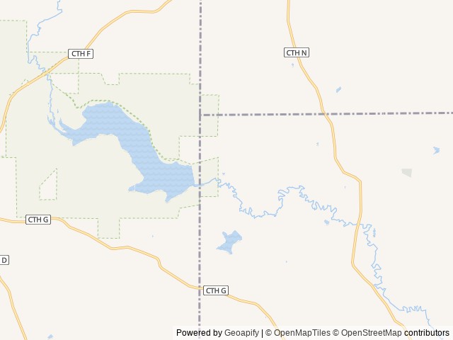 Map of Yellowstone Lake Chalet Campground location at Blanchardville, WI, United States