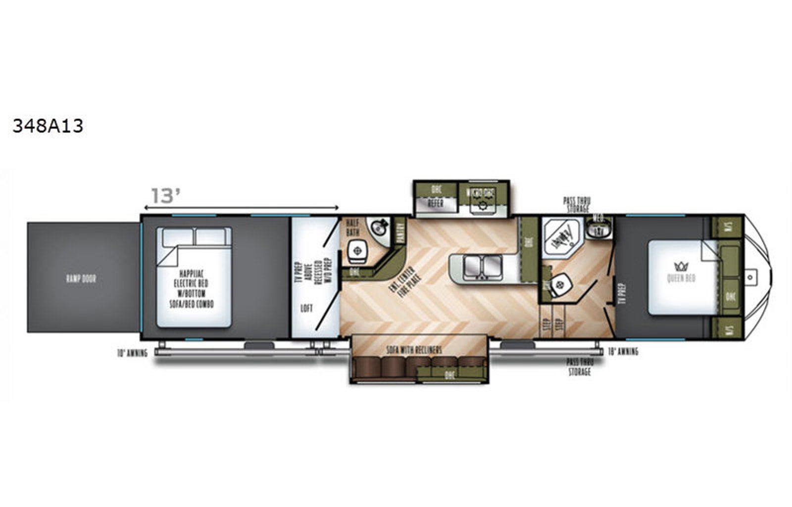 2019 Forest River Rv Vengeance 348A13
