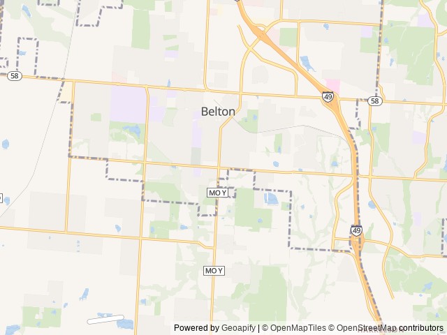 Map for 2024 Forest River RV Cherokee 16EV near Belton, MO