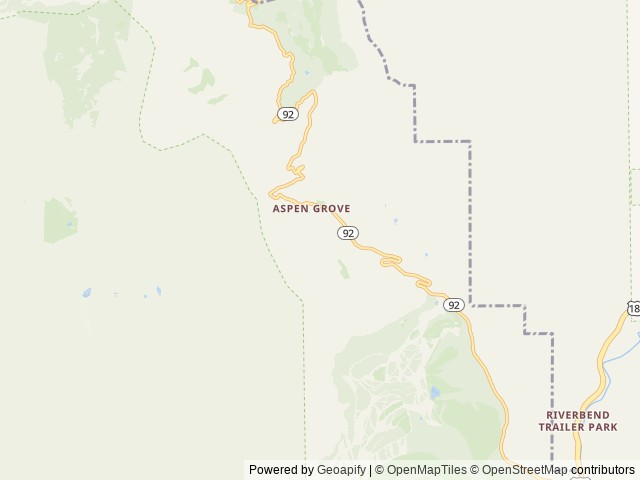 Map of Theater in the Pines location at Pleasant Grove, UT, United States