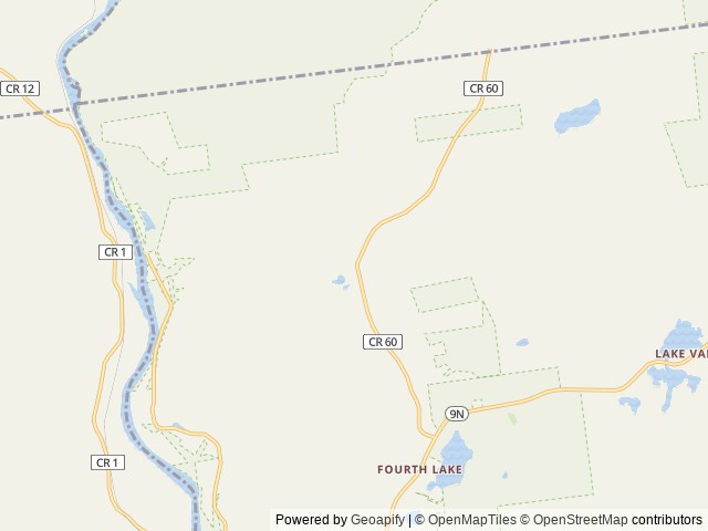 Map of Prinpaw Eco Forest Camping Resort location at Lake Luzerne, NY, United States