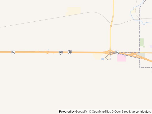 Map of Jamestown Campground location at Jamestown, ND, United States