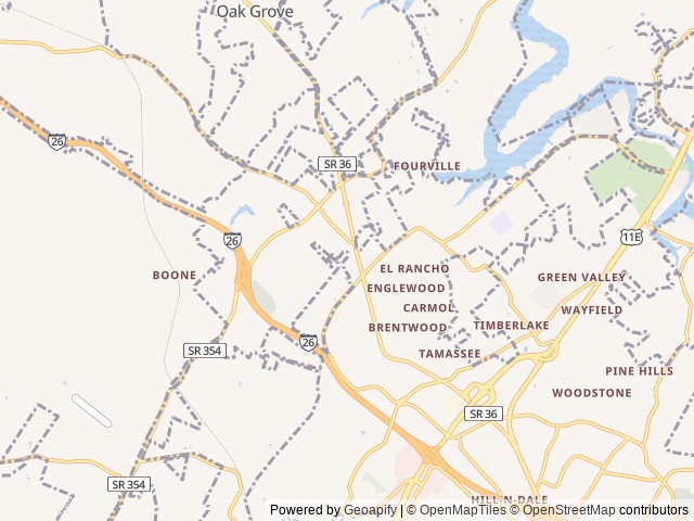 Map for 2020 Coachmen RV Prism 2150CB near Johnson City, TN